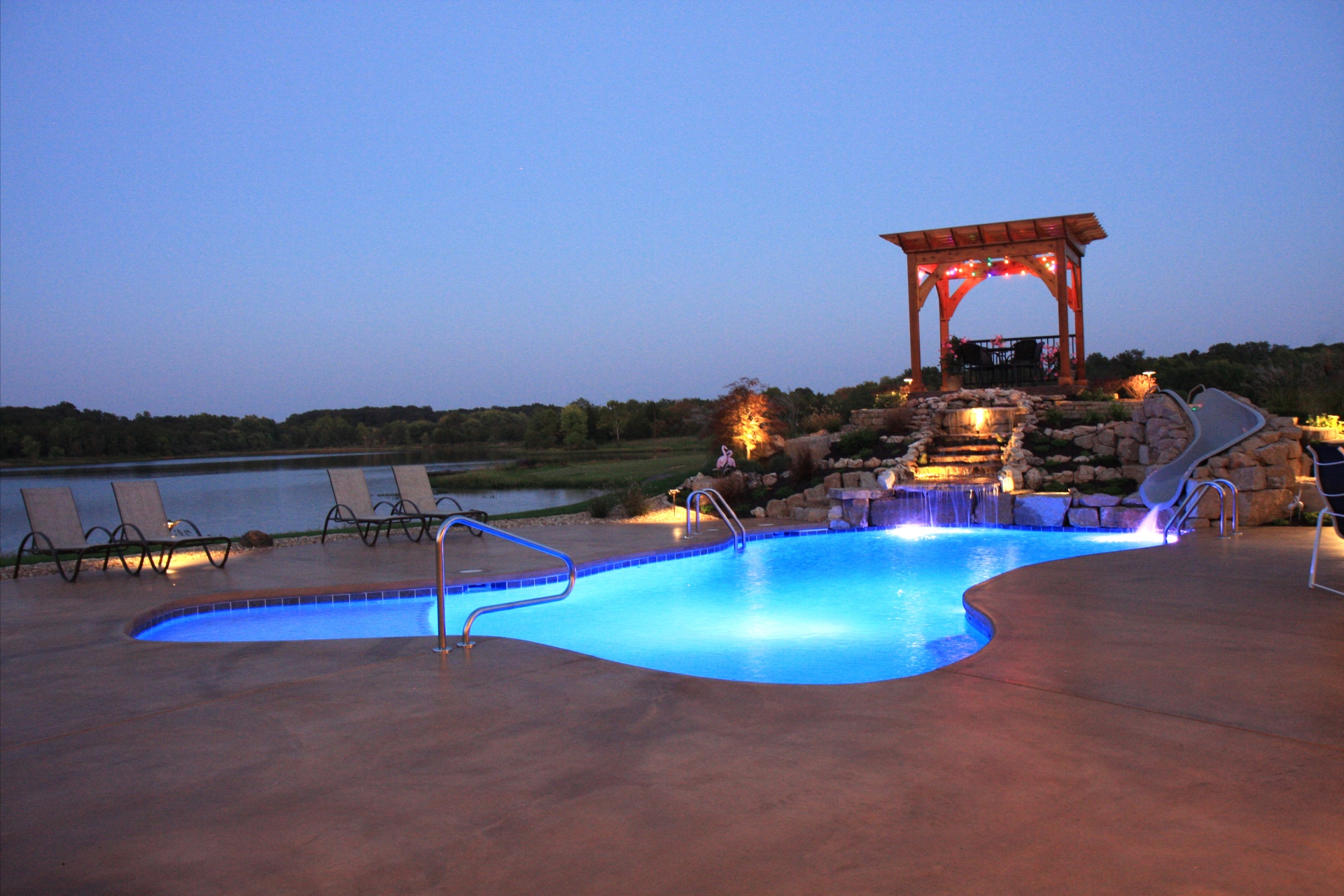 Gott Freeform Pool Twilight