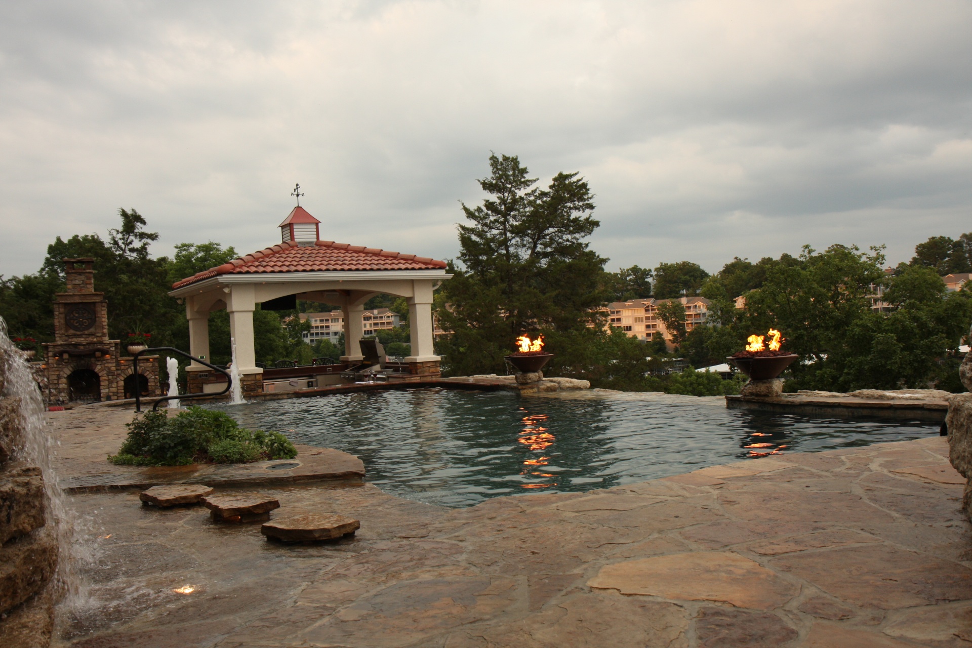 Maschhoff Pool w_ Hearth & Gazebo